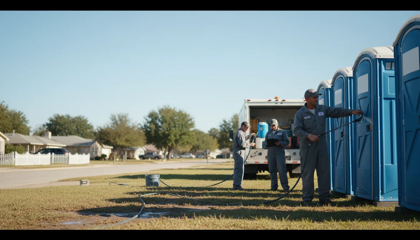Long-Term Portable Toilet Rental in Staples, TX near me